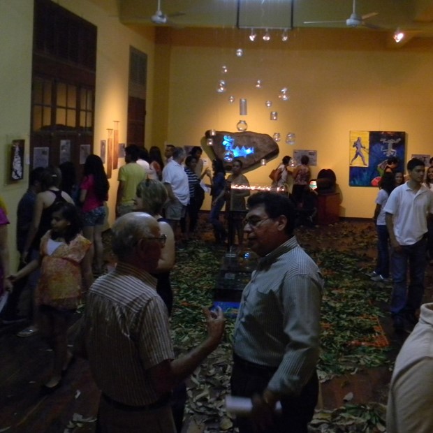 Carlos Hiller artist petroglyphs exhibition in Guanacaste, Costa Rica.